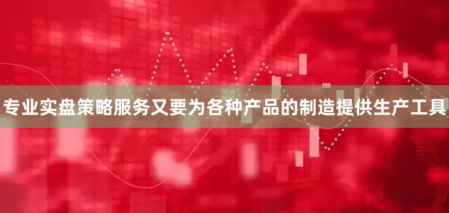 专业实盘策略服务又要为各种产品的制造提供生产工具
